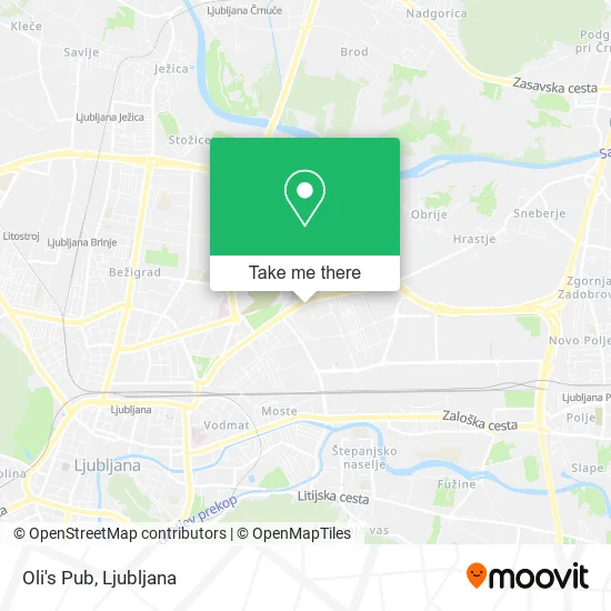 Oli's Pub map