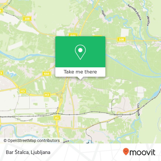 Bar Štalca map