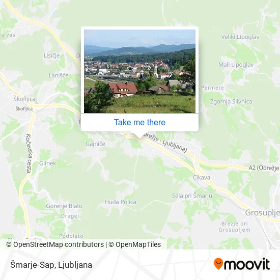 Šmarje-Sap map