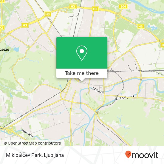 Miklošičev Park map