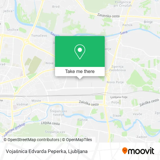 Vojašnica Edvarda Peperka map