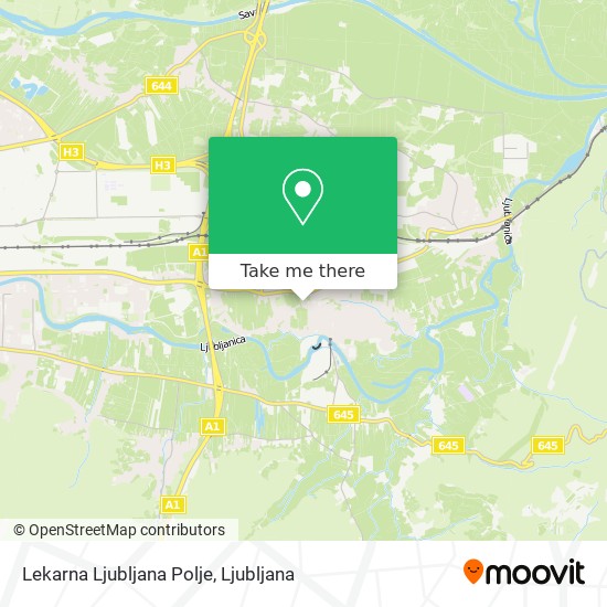 Lekarna Ljubljana Polje map