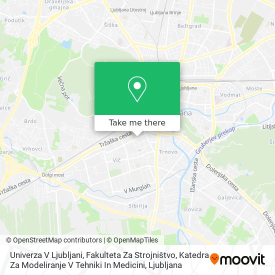 Univerza V Ljubljani, Fakulteta Za Strojništvo, Katedra Za Modeliranje V Tehniki In Medicini map