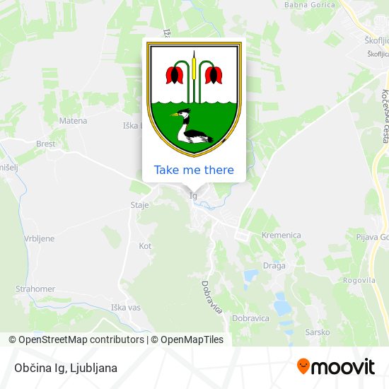 Občina Ig map