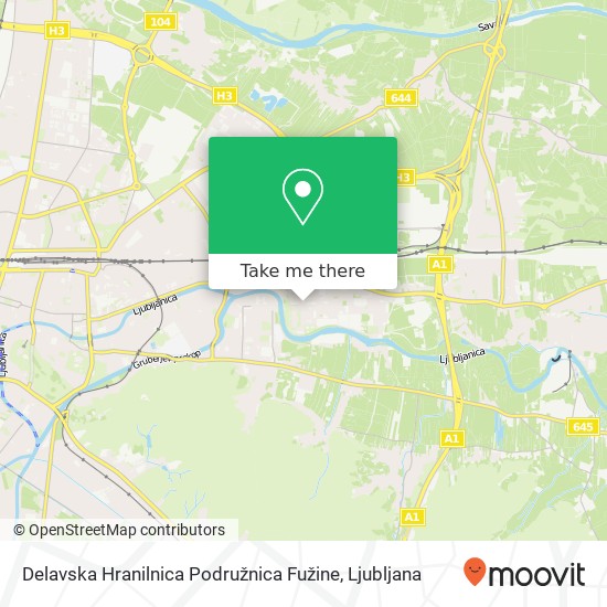 Delavska Hranilnica Podružnica Fužine map