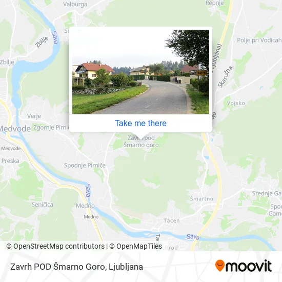 Zavrh POD Šmarno Goro map