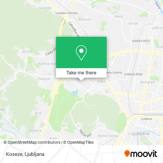 Koseze map