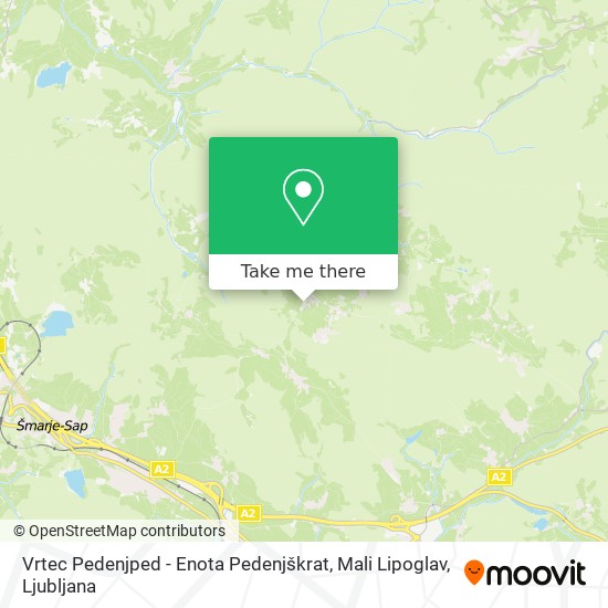 Vrtec Pedenjped - Enota Pedenjškrat, Mali Lipoglav map