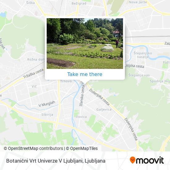 Botanični Vrt Univerze V Ljubljani map