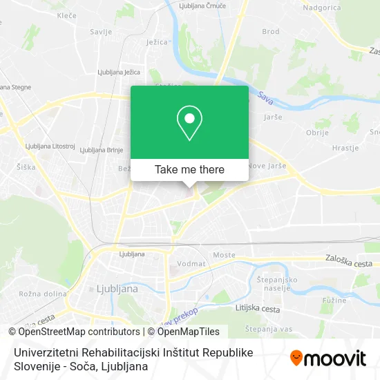 Univerzitetni Rehabilitacijski Inštitut Republike Slovenije - Soča map