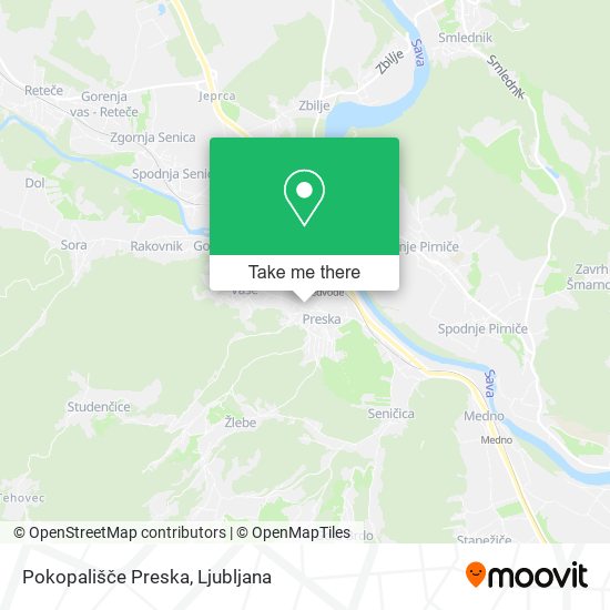 Pokopališče Preska map