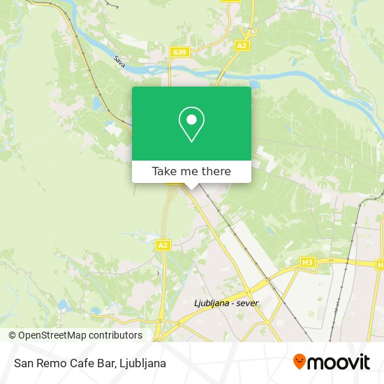 San Remo Cafe Bar map