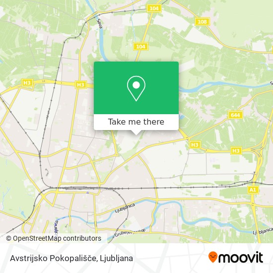 Avstrijsko Pokopališče map