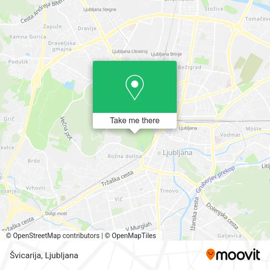 Švicarija map