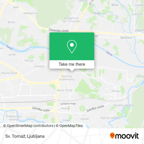 Sv. Tomaž map