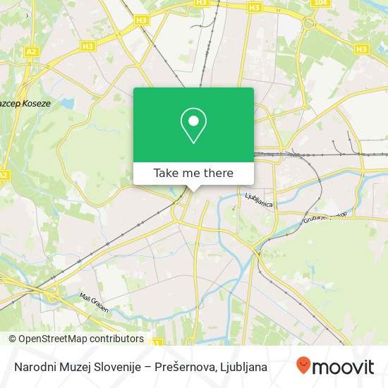 Narodni Muzej Slovenije – Prešernova map