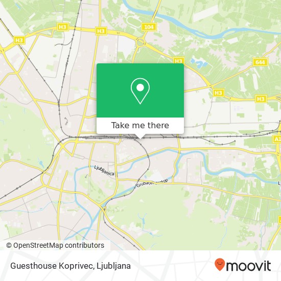 Guesthouse Koprivec map