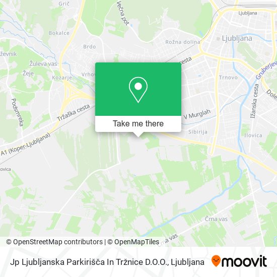 Jp Ljubljanska Parkirišča In Tržnice D.O.O. map