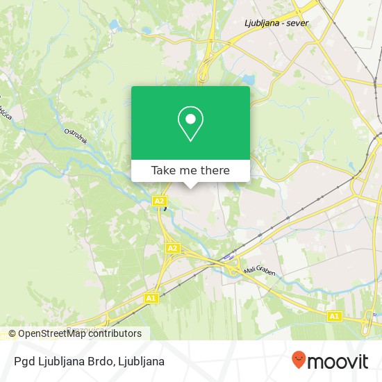 Pgd Ljubljana Brdo map