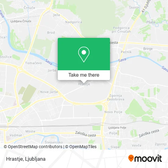 Hrastje map