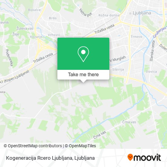 Kogeneracija Rcero Ljubljana map