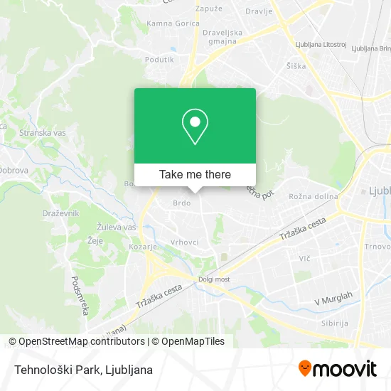 Tehnološki Park map