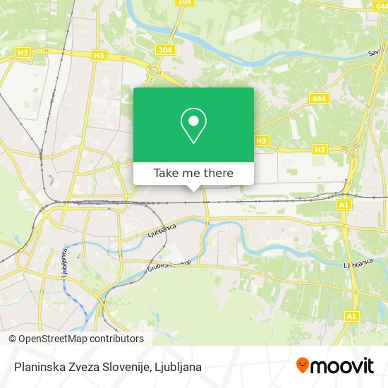 Planinska Zveza Slovenije map