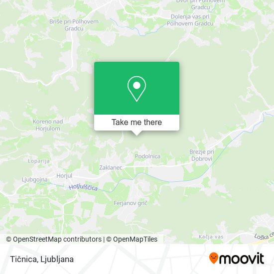 Tičnica map