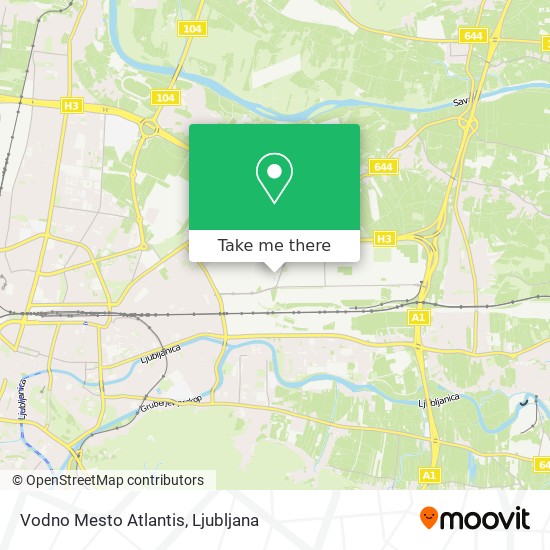 Vodno Mesto Atlantis map