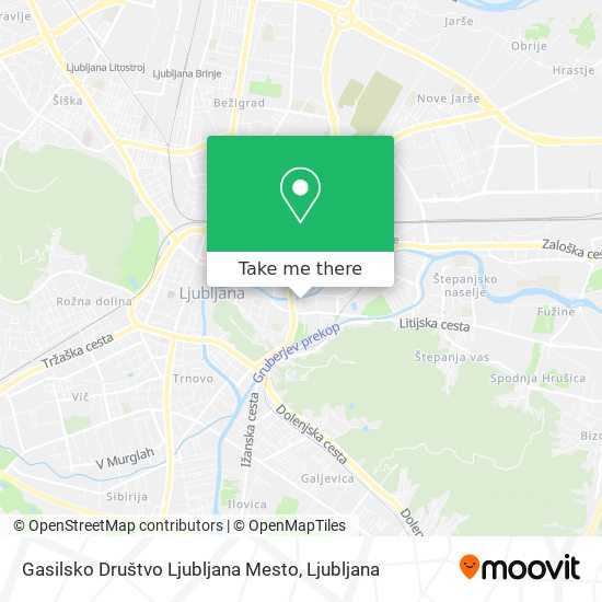 Gasilsko Društvo Ljubljana Mesto map