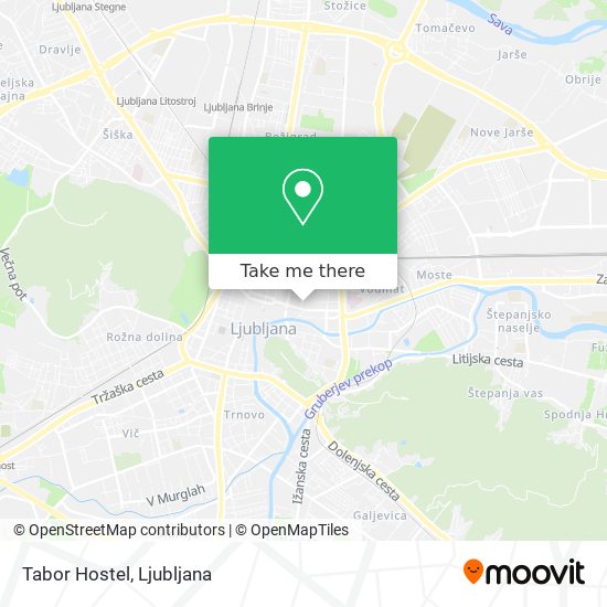 Tabor Hostel map