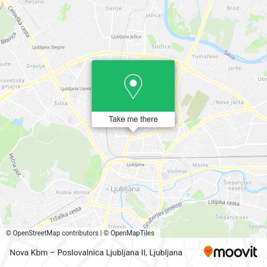 Nova Kbm – Poslovalnica Ljubljana II map