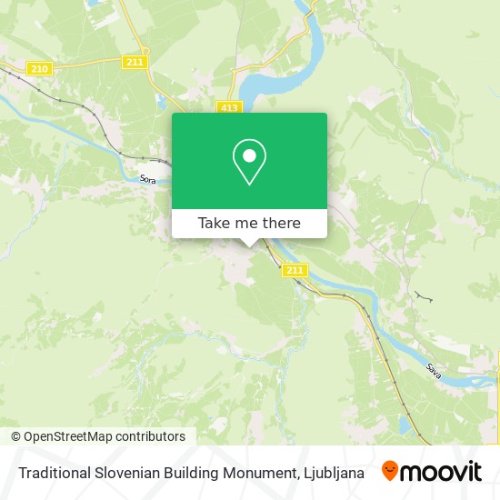Traditional Slovenian Building Monument map