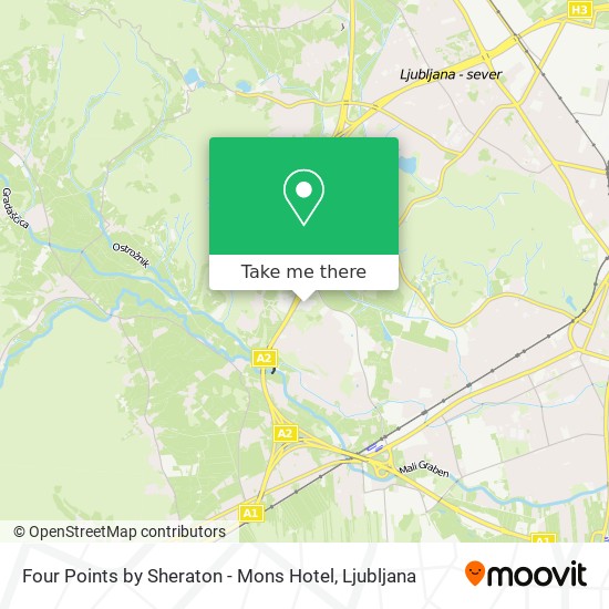 Four Points by Sheraton - Mons Hotel map