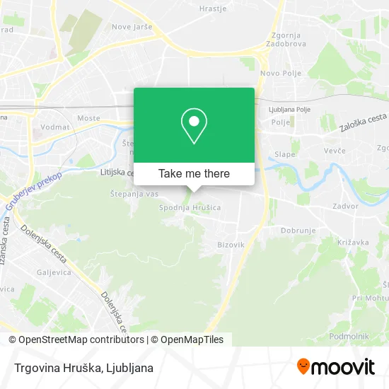Trgovina Hruška map