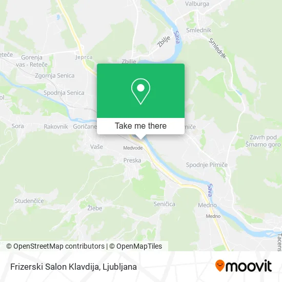 Frizerski Salon Klavdija map