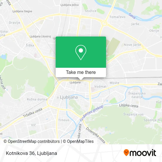Kotnikova 36 map