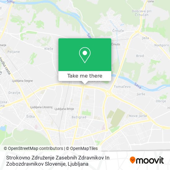 Strokovno Združenje Zasebnih Zdravnikov In Zobozdravnikov Slovenije map
