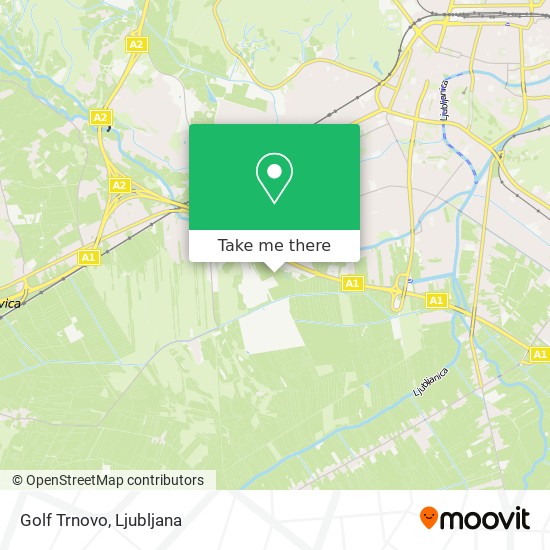 Golf Trnovo map