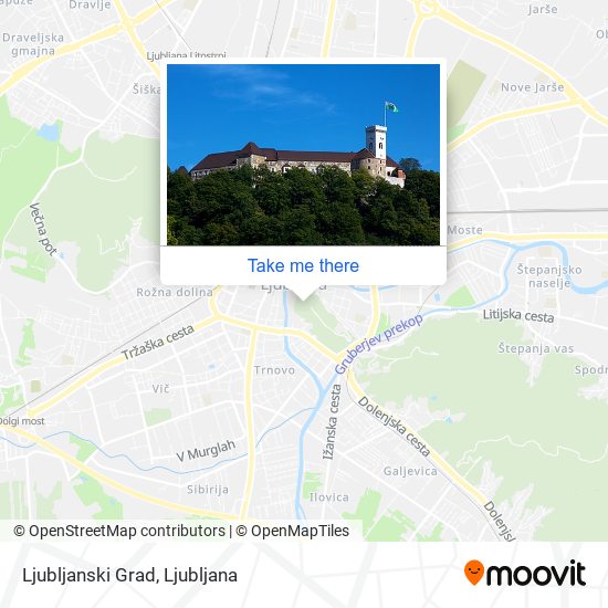 Ljubljanski Grad map