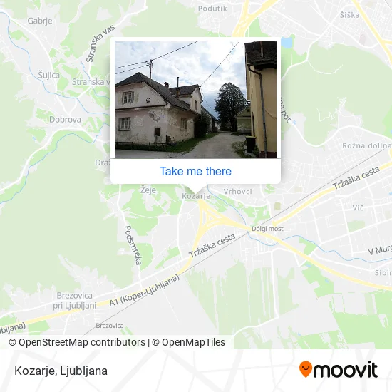 Kozarje map