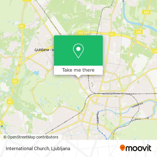 International Church map