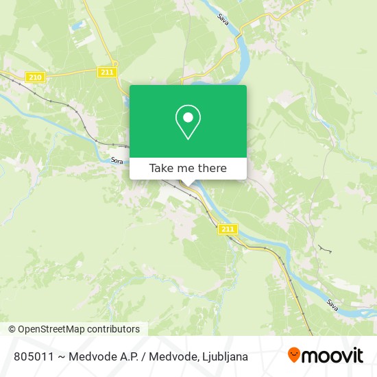 805011 ~ Medvode A.P. / Medvode map