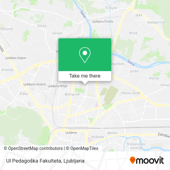 Ul Pedagoška Fakulteta map