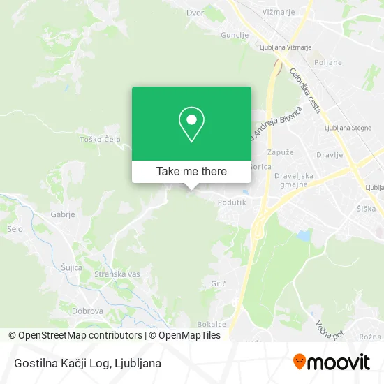 Gostilna Kačji Log map