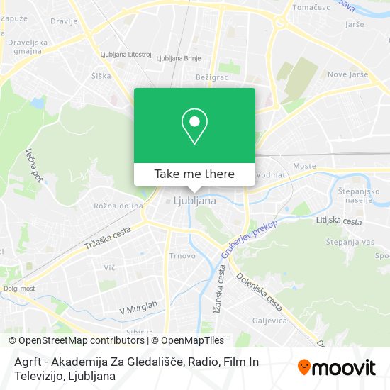 Agrft - Akademija Za Gledališče, Radio, Film In Televizijo map