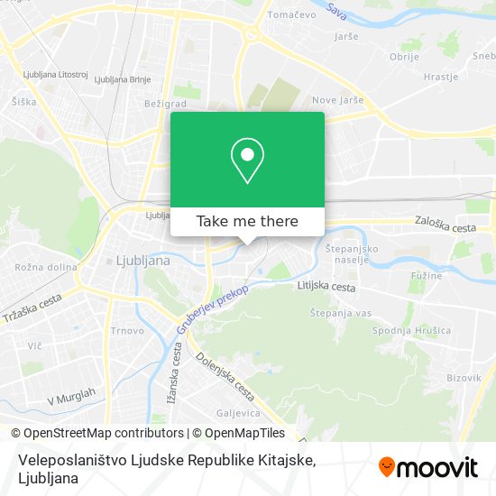 Veleposlaništvo Ljudske Republike Kitajske map