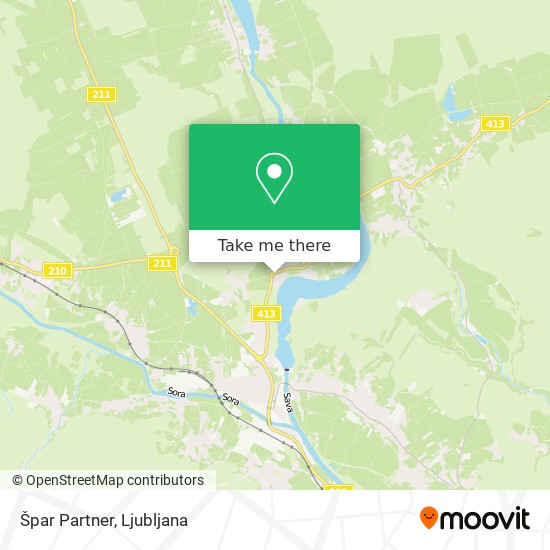 Špar Partner map