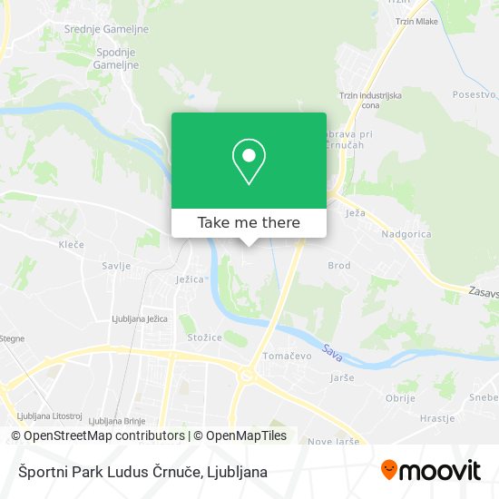 Športni Park Ludus Črnuče map