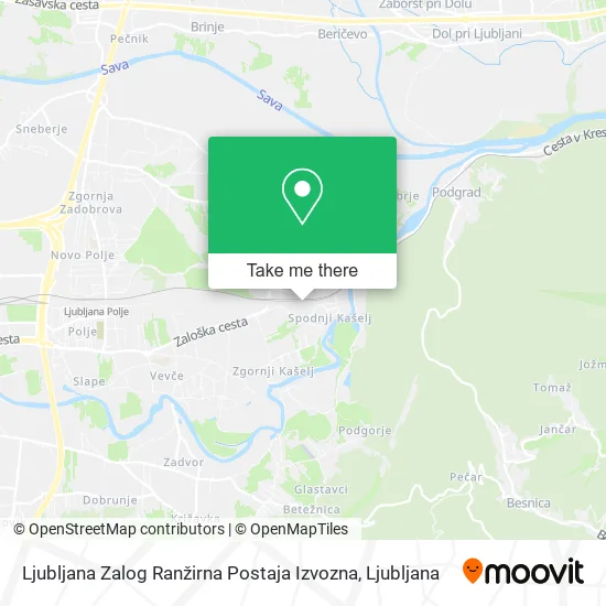 Ljubljana Zalog Ranžirna Postaja Izvozna map